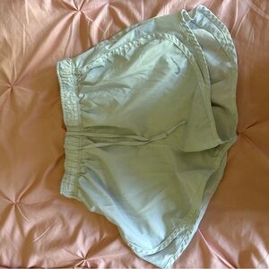 Nike Light Mint Athletic Running Shorts with Drawstring